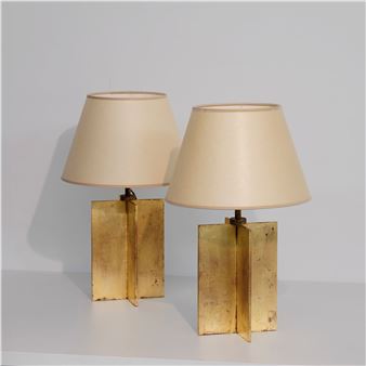 Paire de lampes dites *Croisillon*