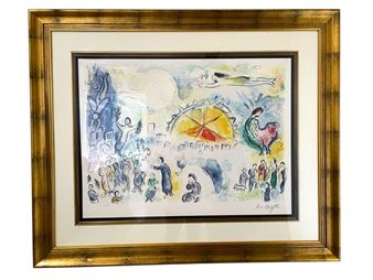 MARC CHAGALL SIGNED CIRCUS LITHOGRAPH 48" - Marc Chagall