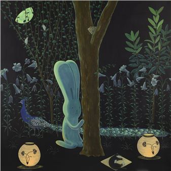 Aya Takano | Deep-connecting with nature network (2020) | MutualArt