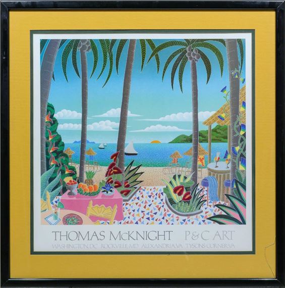 Thomas McKnight | Thomas McKnight Lake Shore Drive Framed Print