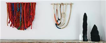 Installation view of John McQueen exhibition at Browngrotta arts.