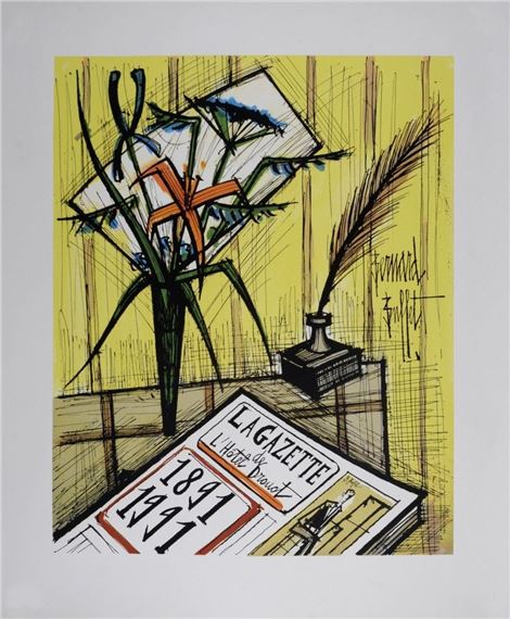 Bernard Buffet | Nature morte au poisson et au homard | MutualArt