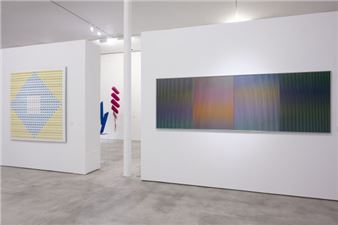 Installation view of Carlos Cruz-Diez exhibition at Ascaso Gallery, Miami.