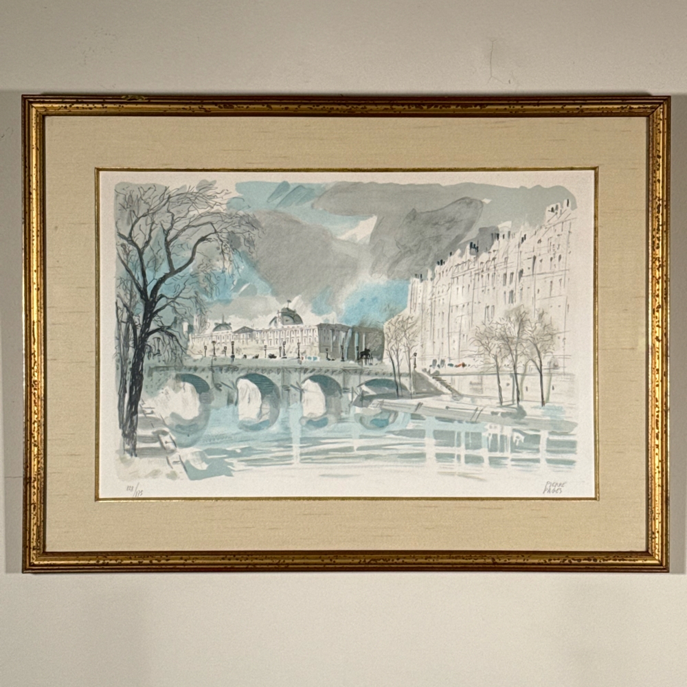 水彩画　PIERRE PAGES 　フランス Pierre Pages Market Data: Auction Results & Gallery Prices