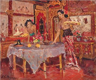 Two Women in an Interior, Sanur