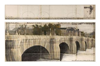 The Pont Neuf, Wrapped (Project for Paris), 1985