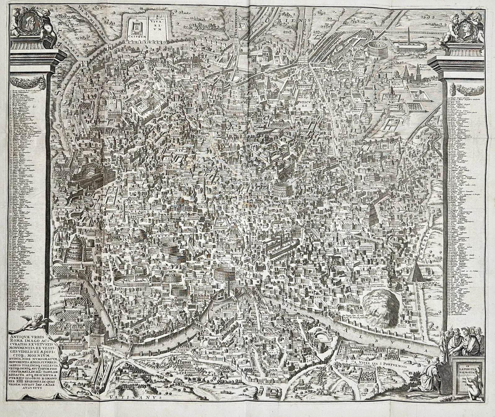 Pieter van der Aa | Historical Bird's-Eye Map of Ancient Rome ...