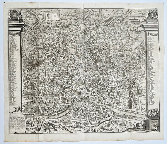Pieter van der Aa | Historical Bird's-Eye Map of Ancient Rome ...