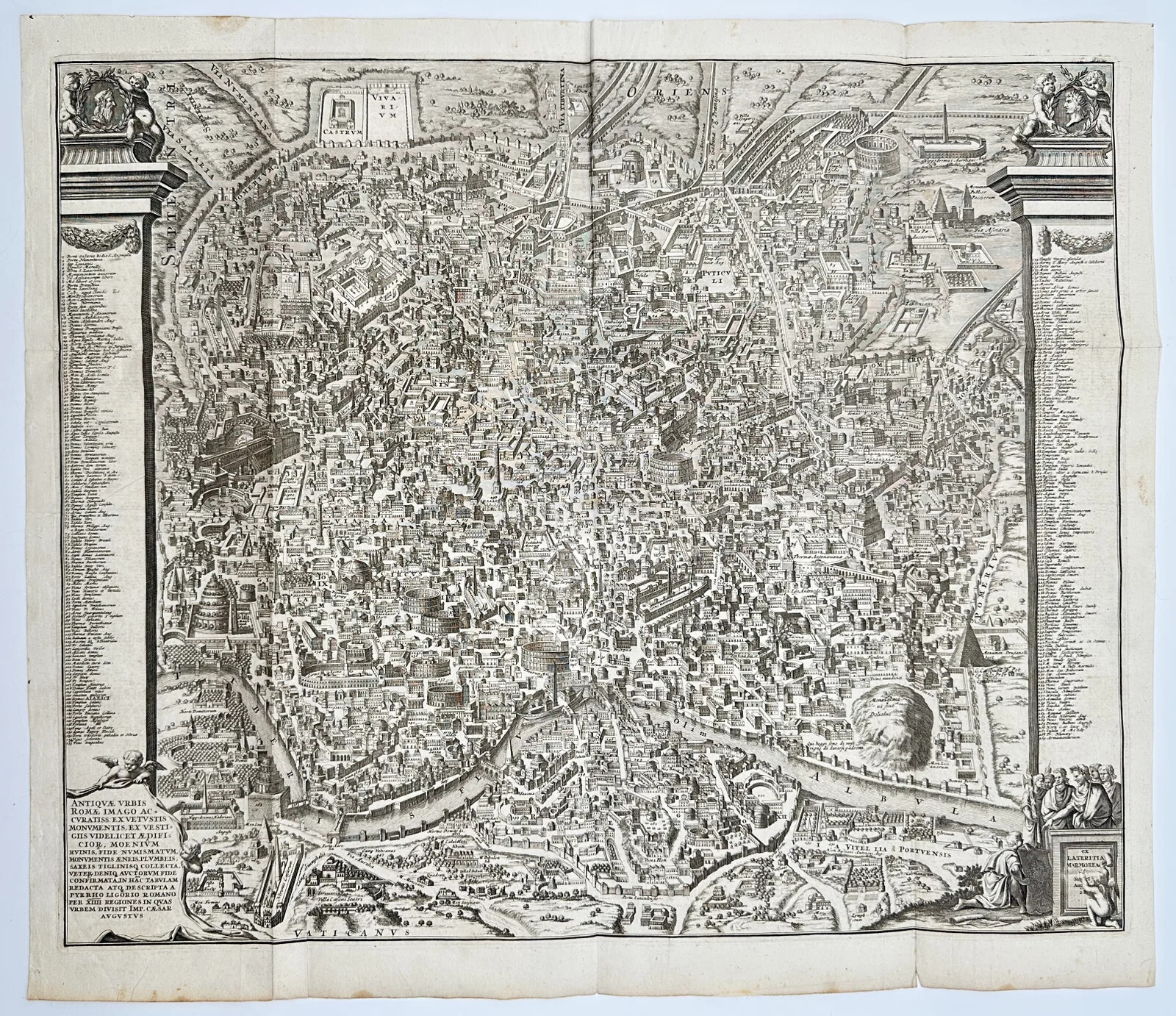 Pieter van der Aa | Historical Bird's-Eye Map of Ancient Rome ...