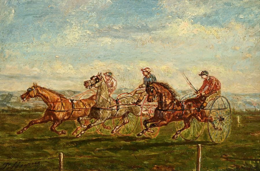 Domenico Pellegrini | Trotting Race | MutualArt