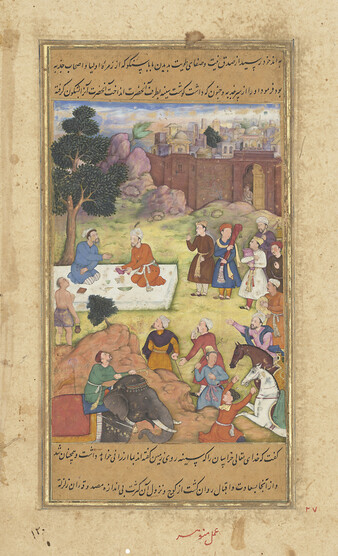 TIMUR VISITS THE SAINT BABA SANKU IN ANDKHUD