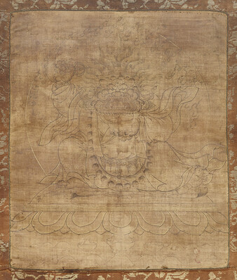 A Thangka of 'Cloud Face' Mahakala