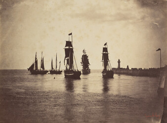 Bateaux quittant le port du Havre
