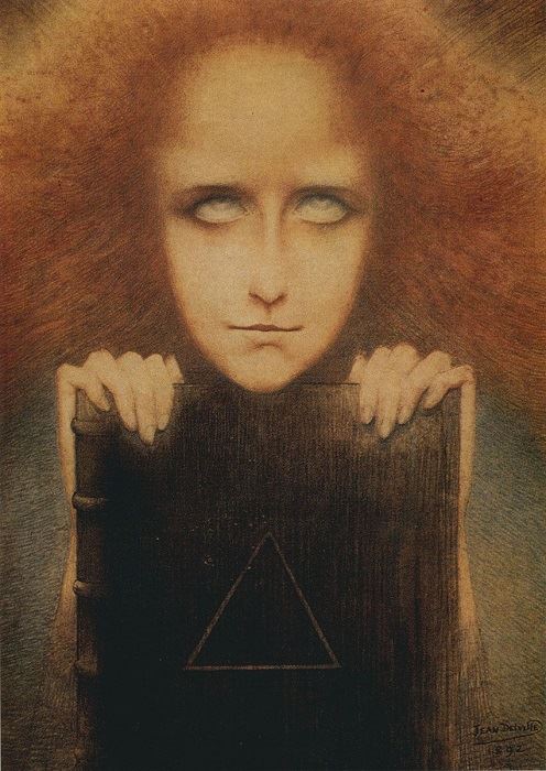 Mysteriosa or The Portrait of Mrs. Stuart Merrill, 1892, pencil, pastel and coloured pencil on paper, Royal Museums of Fine Arts of Belgium, Brussels