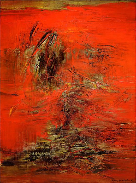 Zao Wou-Ki, 17.3.63, 1963. Oil on canvas. Photo: Christie’s