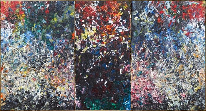 Jean Paul Riopelle, Hommage aux Nymphéas – Pavane (1954), Oil on canvas. Photo: National Gallery of Canada, Jean Paul Riopelle Estate / SOCAN