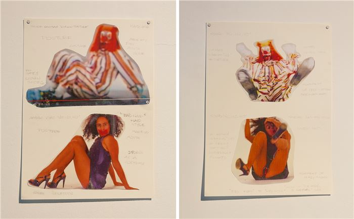 Sandra Vivas, Apariencia Desnuda de “No, No, No”, collage and drawing on acid free paper, 2018. Pictures courtesy of Abra gallery.