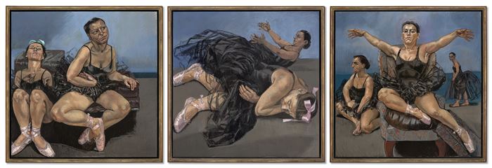 Paula Rego, Dancing Ostriches from Walt Disney's 'Fantasia,' Executed in 1995, pastel on paper mounted. Photo: Christie’s.