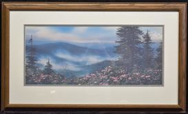 絵画　【Mountain Mosaic】　ロバート・A・ティノ Robert A. Tino | 2 Artworks at Auction | MutualArt