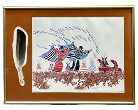 絵画+タペストリー PAUL GOBLE Antiqures Jewelly Paul Goble | 6 Artworks at Auction | MutualArt