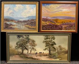 Digby Page イギリス　水彩画　Quiet country side Digby Page | 81 Artworks at Auction | MutualArt