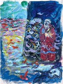 Wassily Kandinsky | Rote Tiefe (Red Depth (1925) | MutualArt