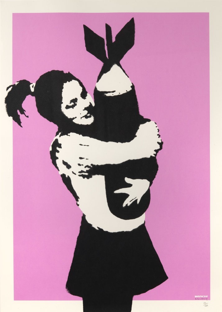 Bomb Hugger by Banksy, 2003