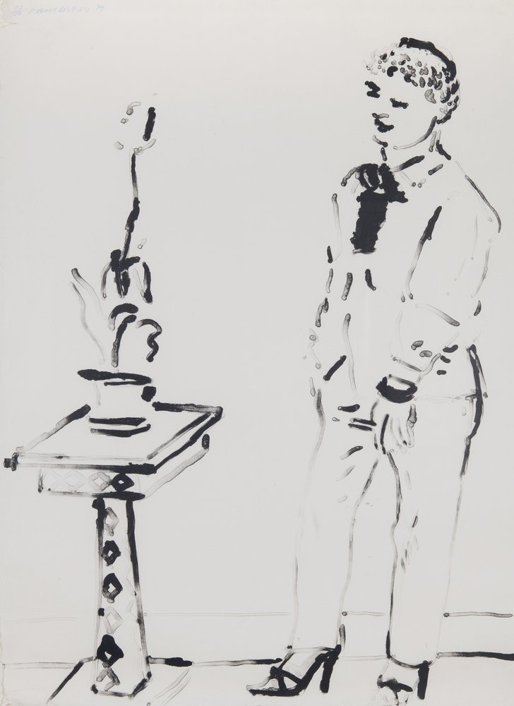 Celia Musing by David Hockney, 1979