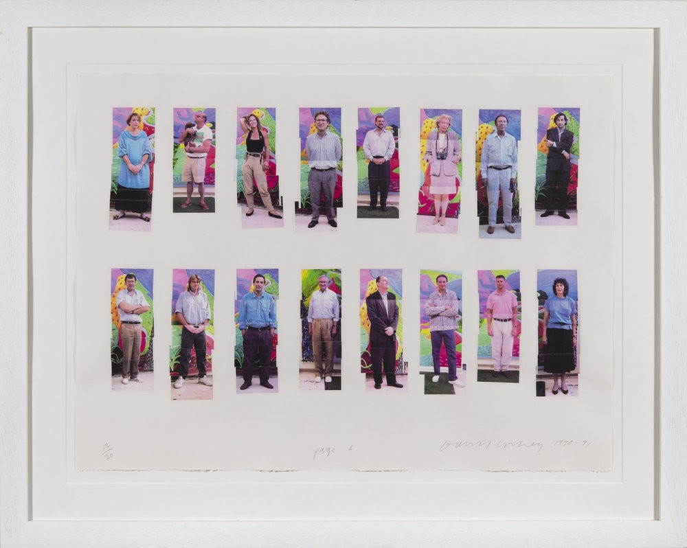 112 L A Visitors - page 4 of Portfolio by David Hockney, 1990-1991