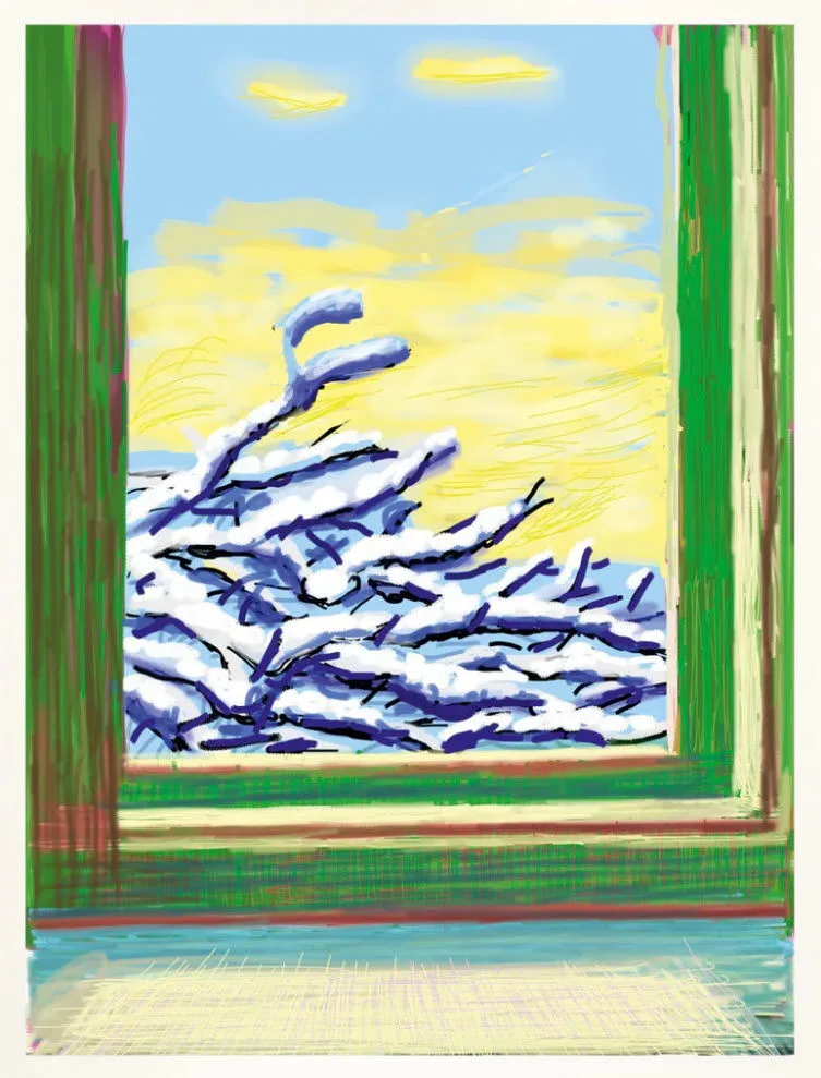 Untitled 610 Snow by David Hockney, 2009