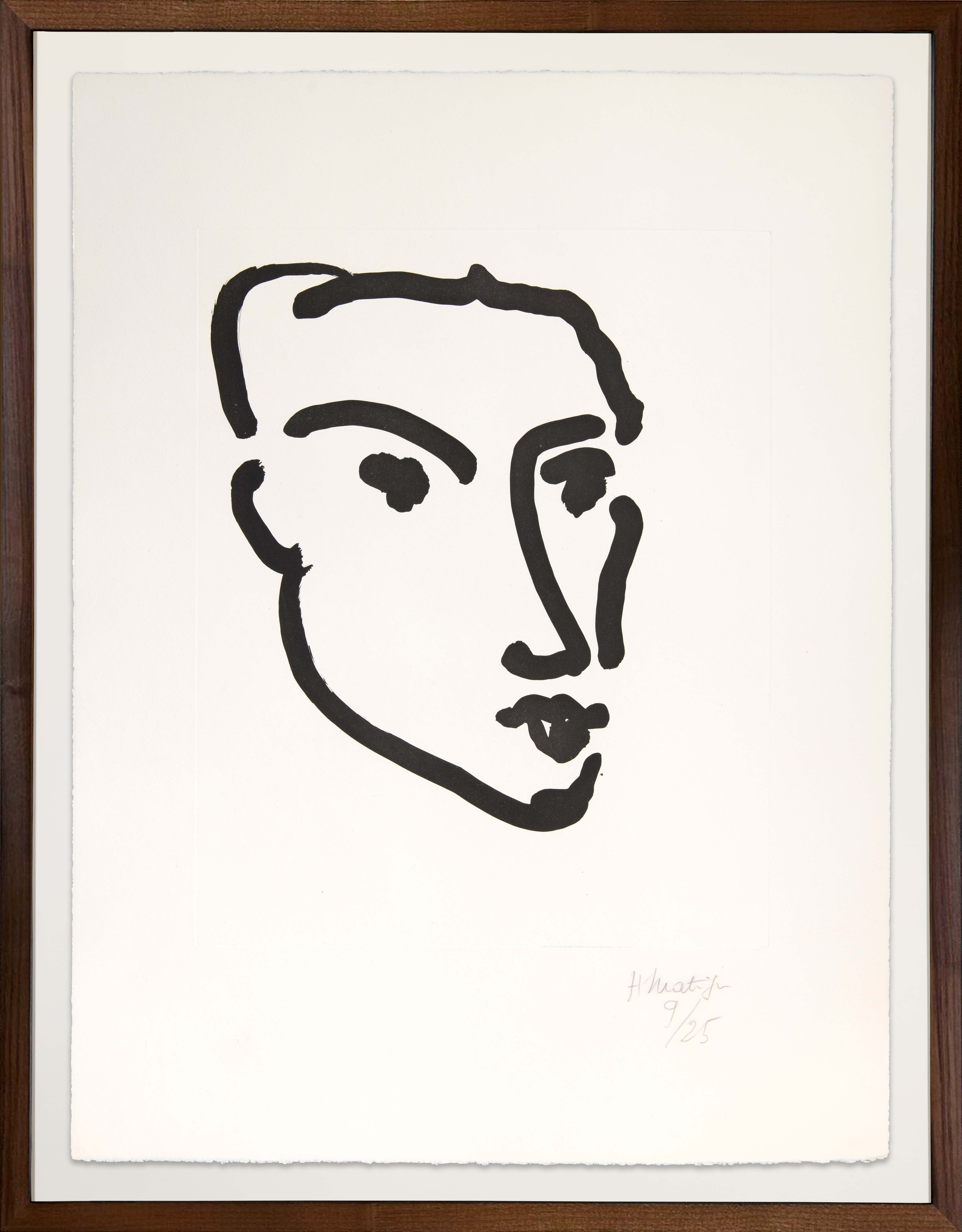 Artwork by Henri Matisse, Nadia, Visage de Trois-Quarts (D.795), Made of Aquatint
Marais paper 