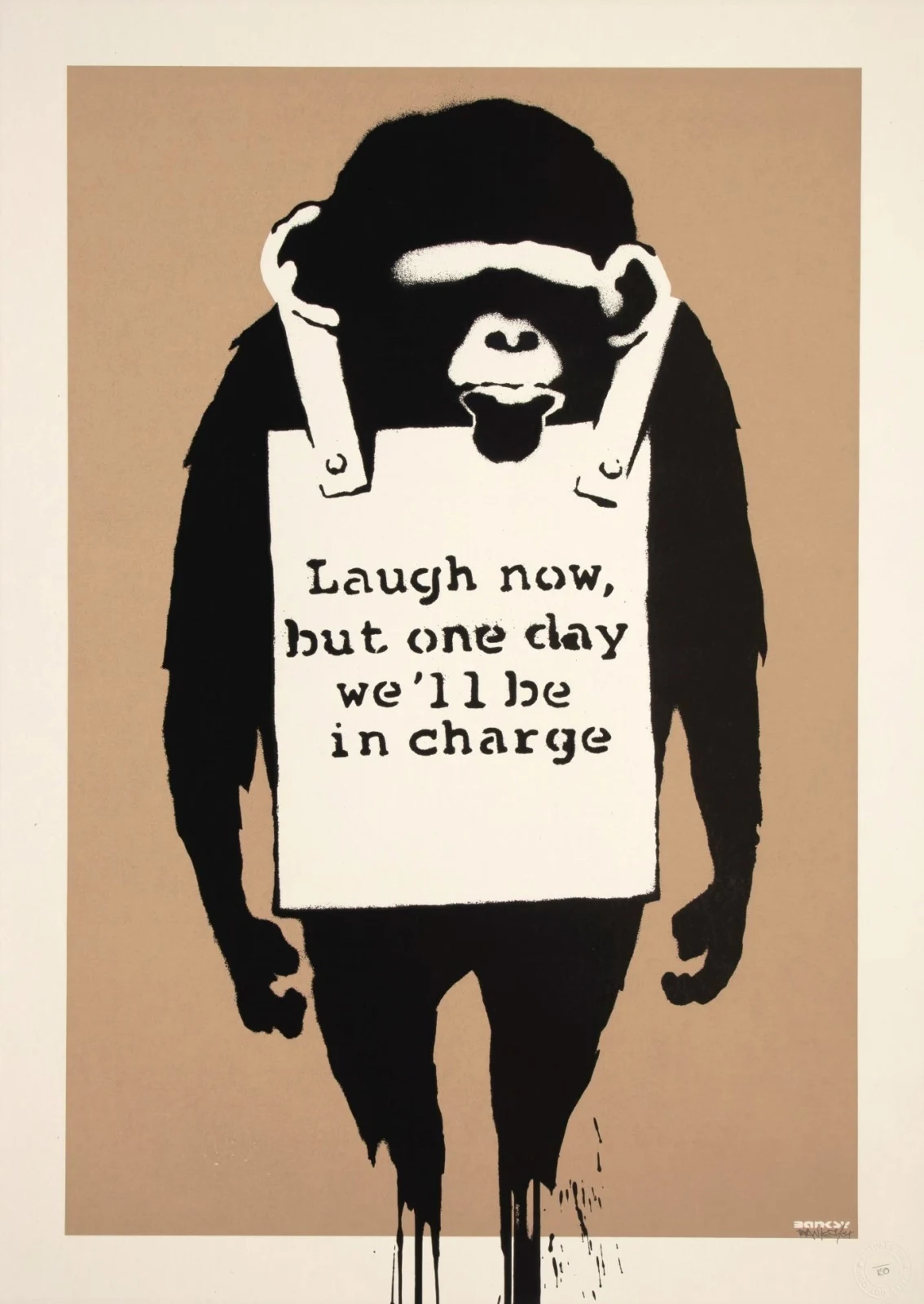Laugh Now by Banksy, 2003