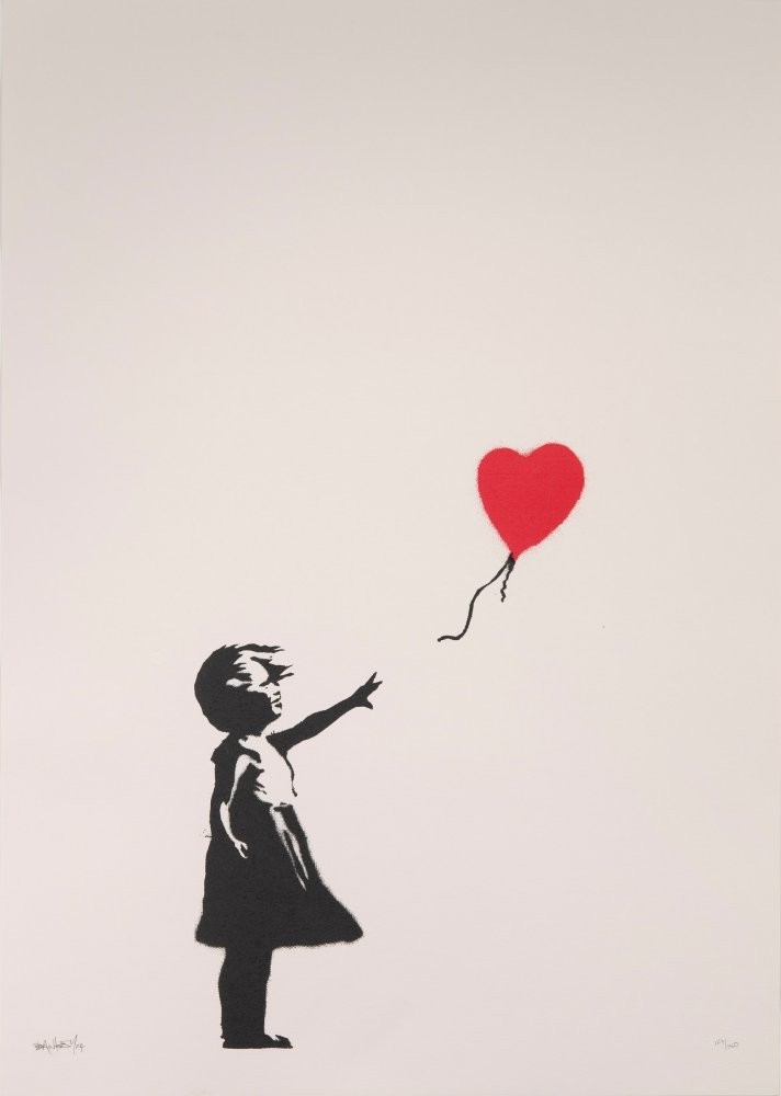 Girl with Balloon by Banksy, 2004