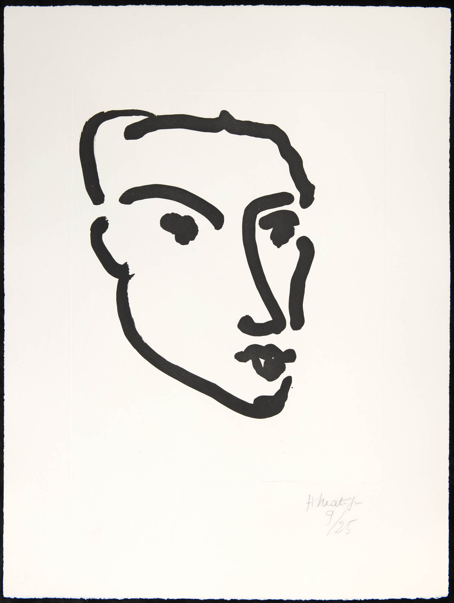 Nadia, Visage de Trois-Quarts (D.795) by Henri Matisse, 1948