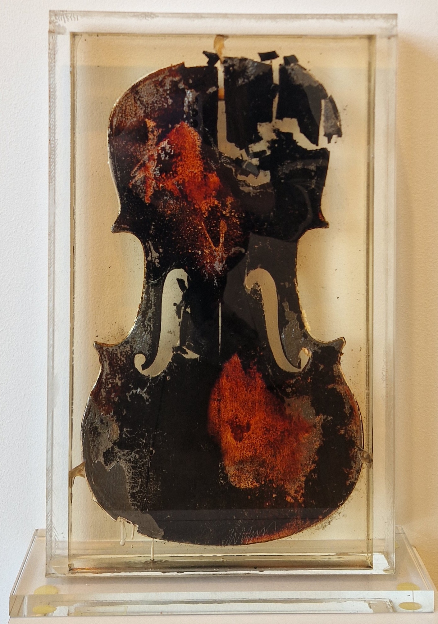 Violin Brûlée by Arman, 1997