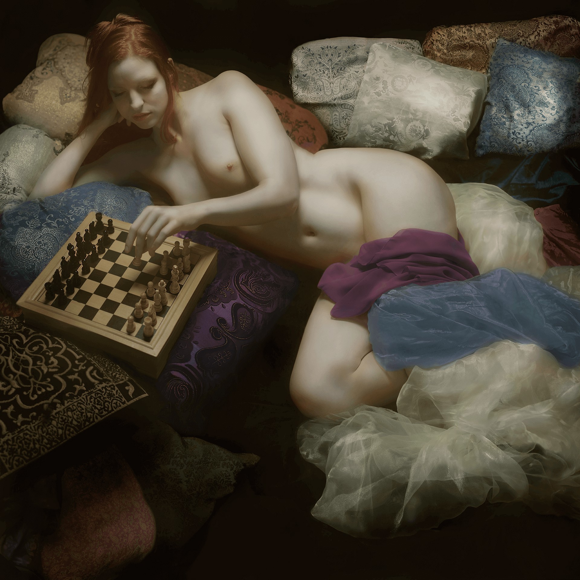 Practicing Chess by Mariska Karto, 2025