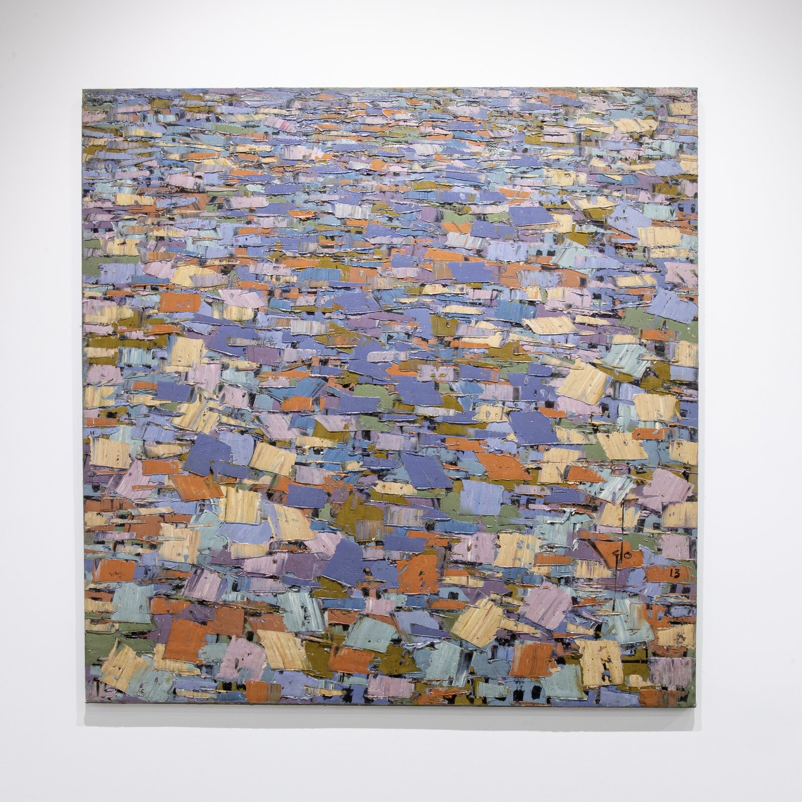 Artwork by Ablade Glover, Rooftops (Townscape), Made of Oil on Canvas 