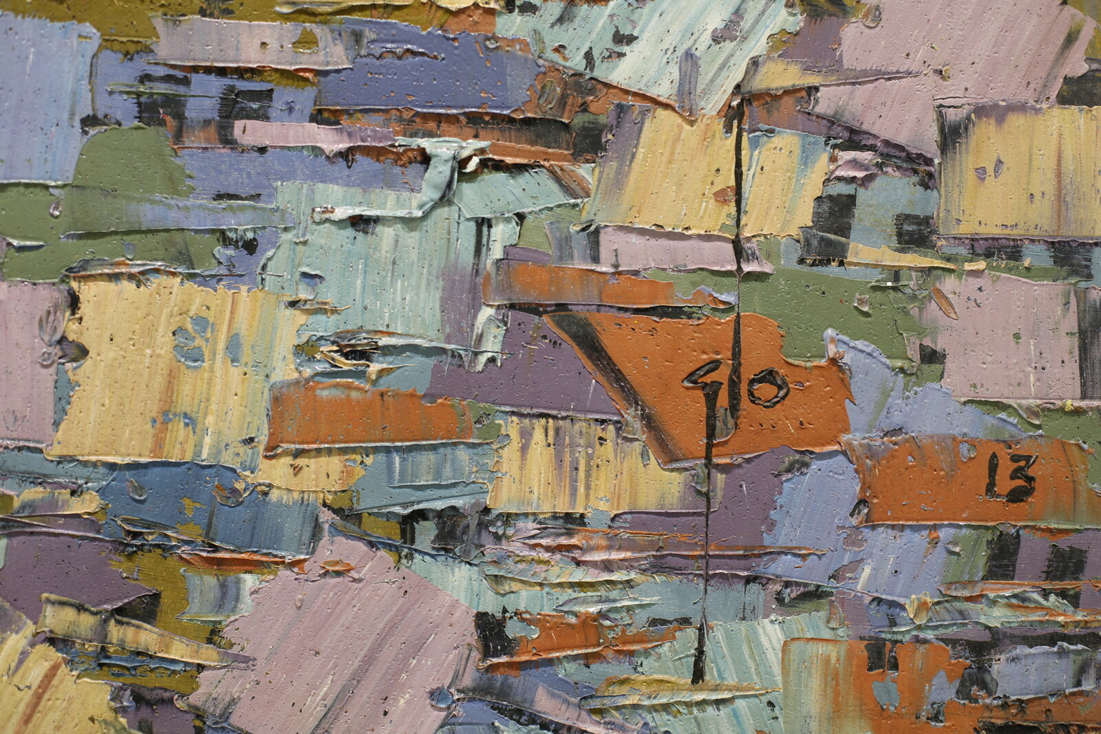 Artwork by Ablade Glover, Rooftops (Townscape), Made of Oil on Canvas 