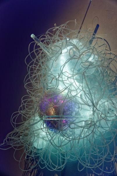 a light that is hanging from the ceiling