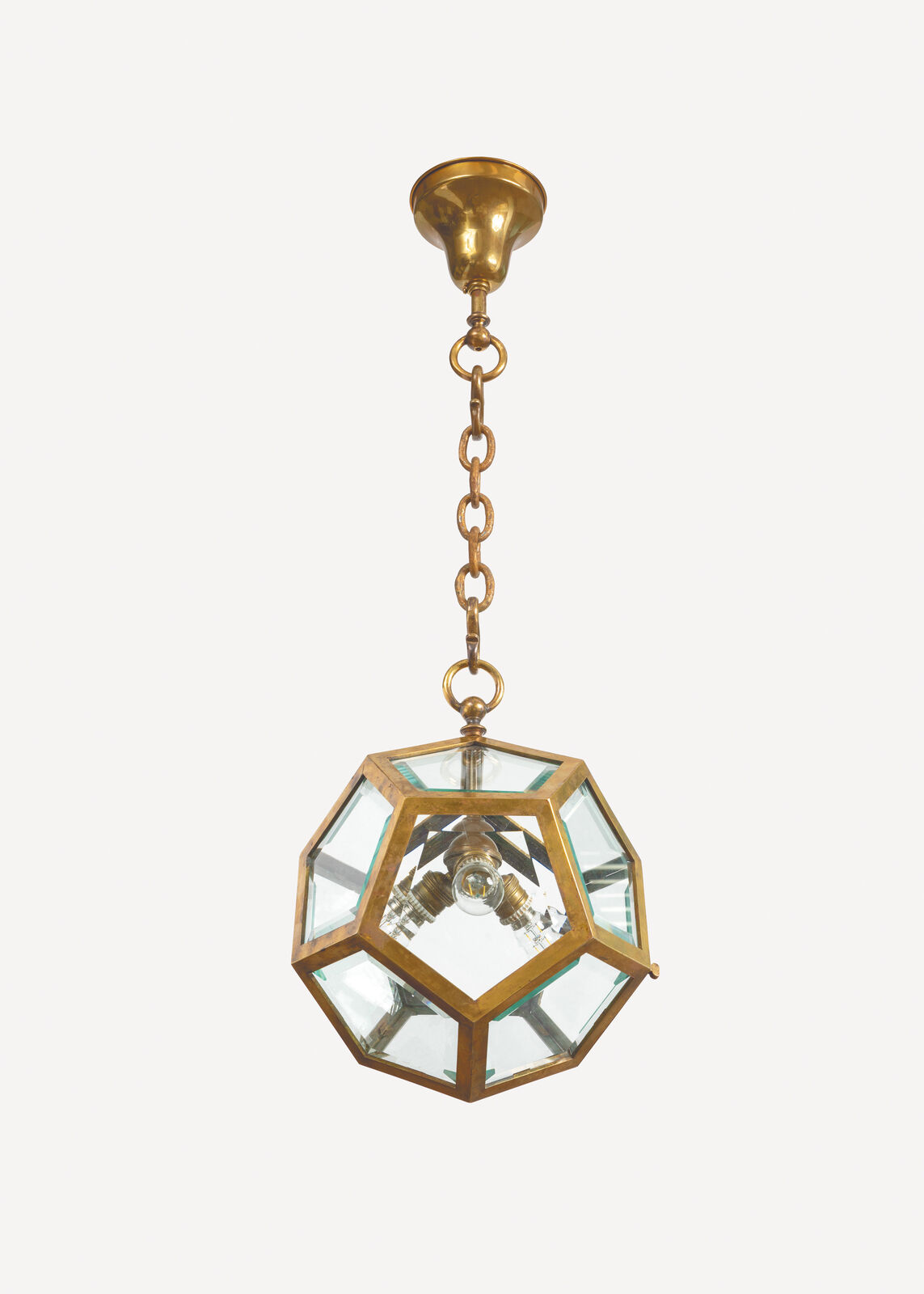 Hanging Lamp "Dodekaeder" by Adolf Loos, circa 1900