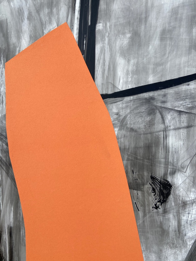 Artwork by Adrienn Krahl, Balance, Made of Ink, oil pastel and charcoal on paper 