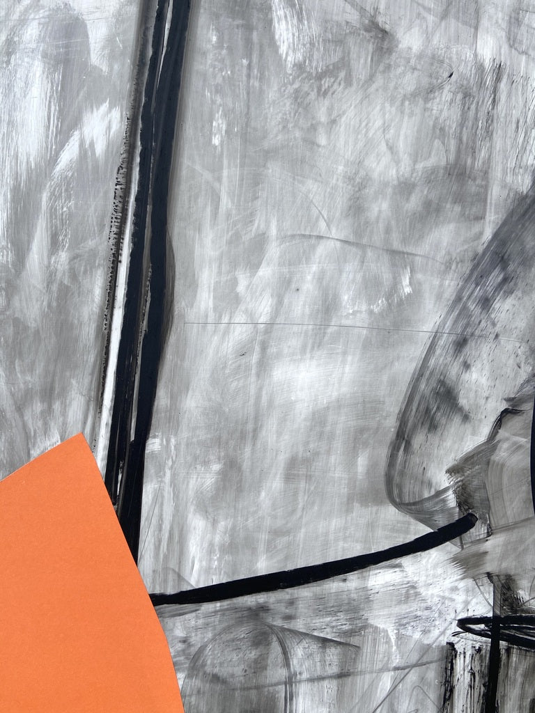 Artwork by Adrienn Krahl, Balance, Made of Ink, oil pastel and charcoal on paper 