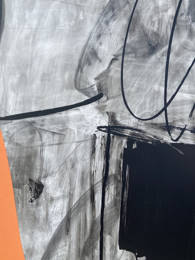 Artwork by Adrienn Krahl, Balance, Made of Ink, oil pastel and charcoal on paper 