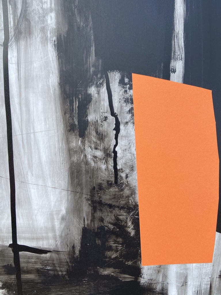 Artwork by Adrienn Krahl, Balance, Made of Ink, oil pastel and charcoal on paper 