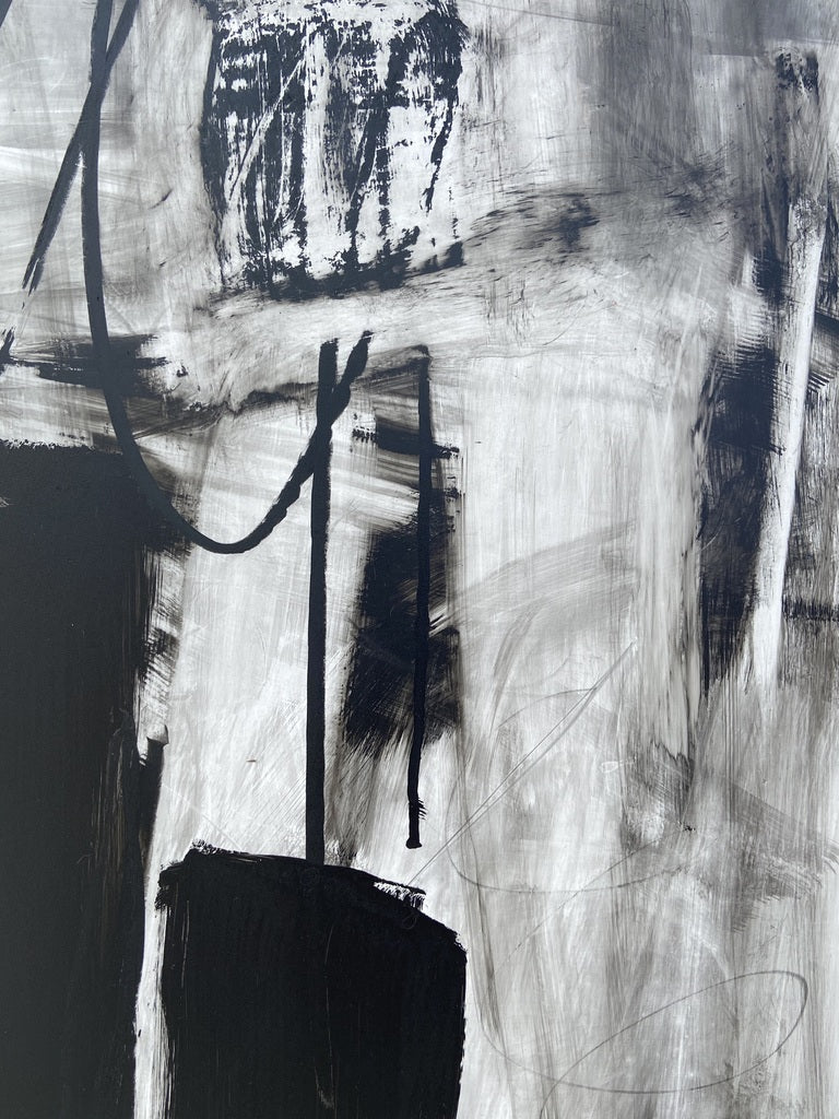 Artwork by Adrienn Krahl, Balance, Made of Ink, oil pastel and charcoal on paper 