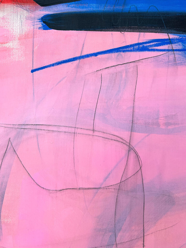 Artwork by Adrienn Krahl, New Soho, Made of Acrylic, charcoal and oil pastel on canvas 