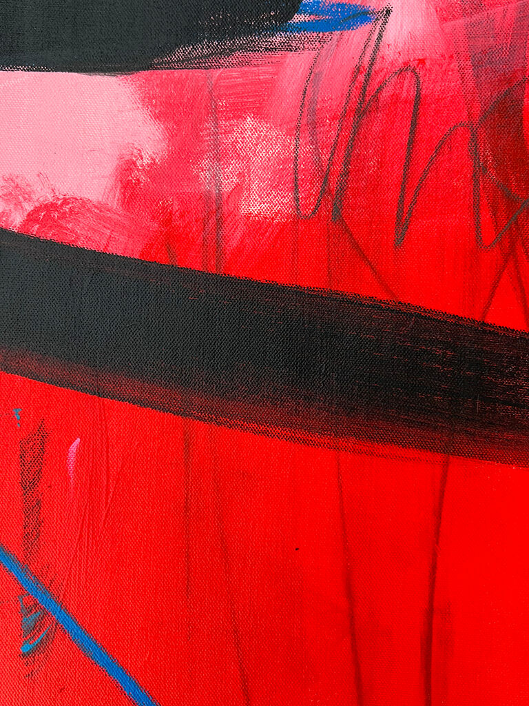 Artwork by Adrienn Krahl, New Soho, Made of Acrylic, charcoal and oil pastel on canvas 