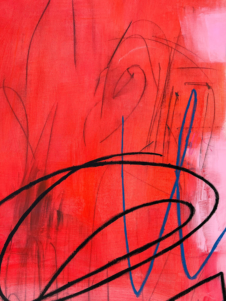 Artwork by Adrienn Krahl, New Soho, Made of Acrylic, charcoal and oil pastel on canvas 