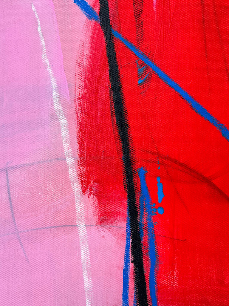 Artwork by Adrienn Krahl, New Soho, Made of Acrylic, charcoal and oil pastel on canvas 