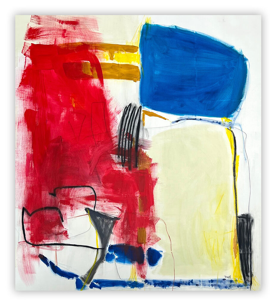 Artwork by Adrienn Krahl, Summer Sorbet, Made of Acrylic, oil pastel and graphite on canvas 